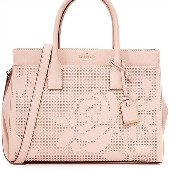 Kate Spade Cameron Street Perforated Candace Satchel Crossbody Dolce - Picture 1 of 10
